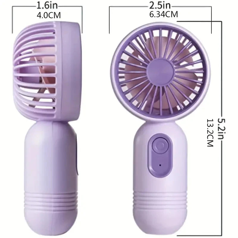 USB Rechargeable Mini Portable Fan with 3 Speeds